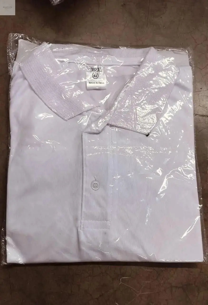 Poly Matte Solid Half Sleeves Mens Polo T-Shirt Pack Of 3 aciwx1-0u