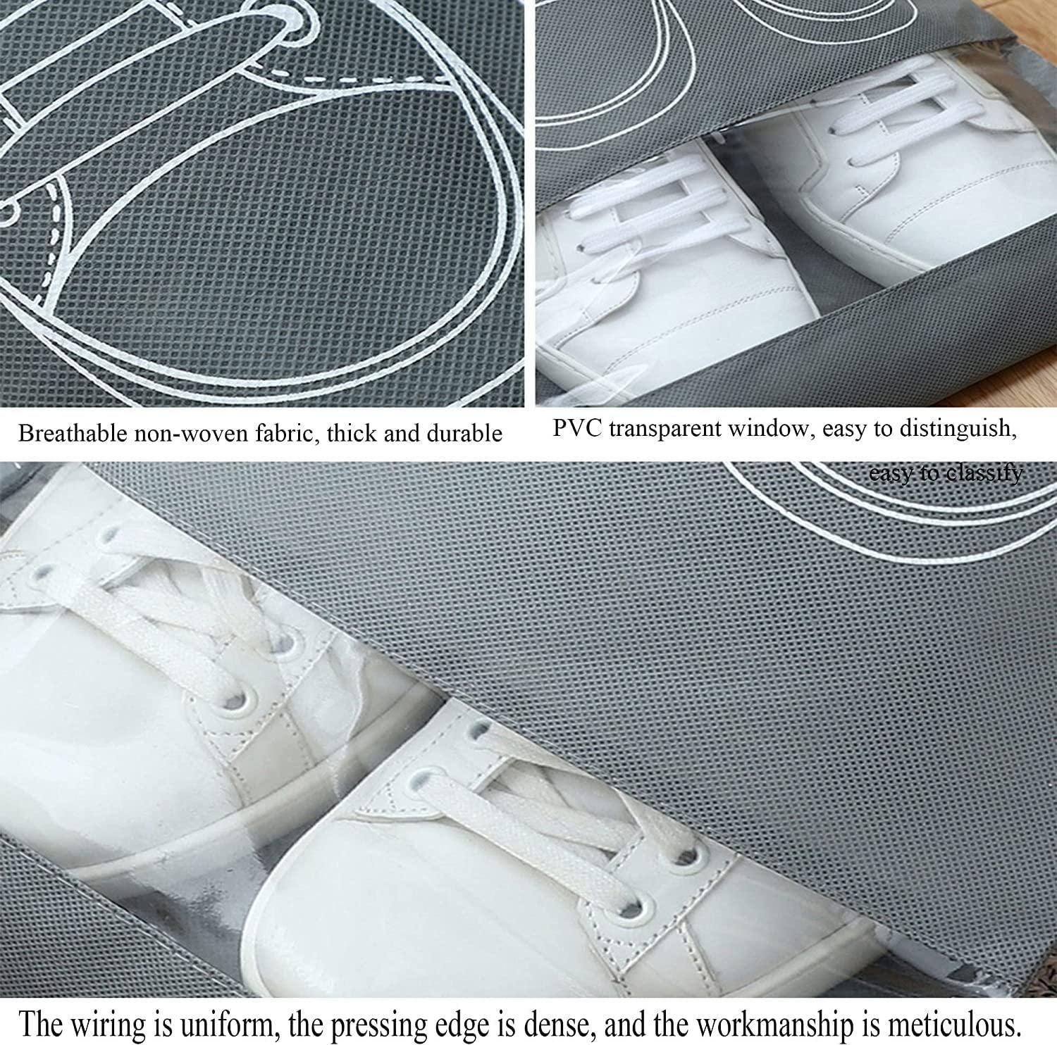 Shoe Bag - Transparent Window Portable Travel Dust-Proof Shoe Bags aciwx1-0u