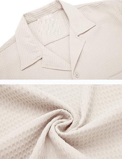 Men's Knit Stylish Half Sleeve Shirt Beige aciwx1-0u