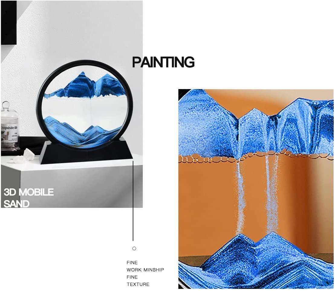 Relaxing Kinetic Sandscape Art Table Desk aciwx1-0u